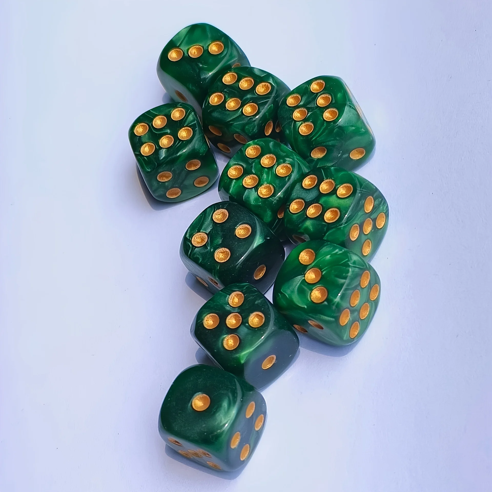 Gaming Accessories Tablet - 10 Pezzi Dadi D6 con Effetto