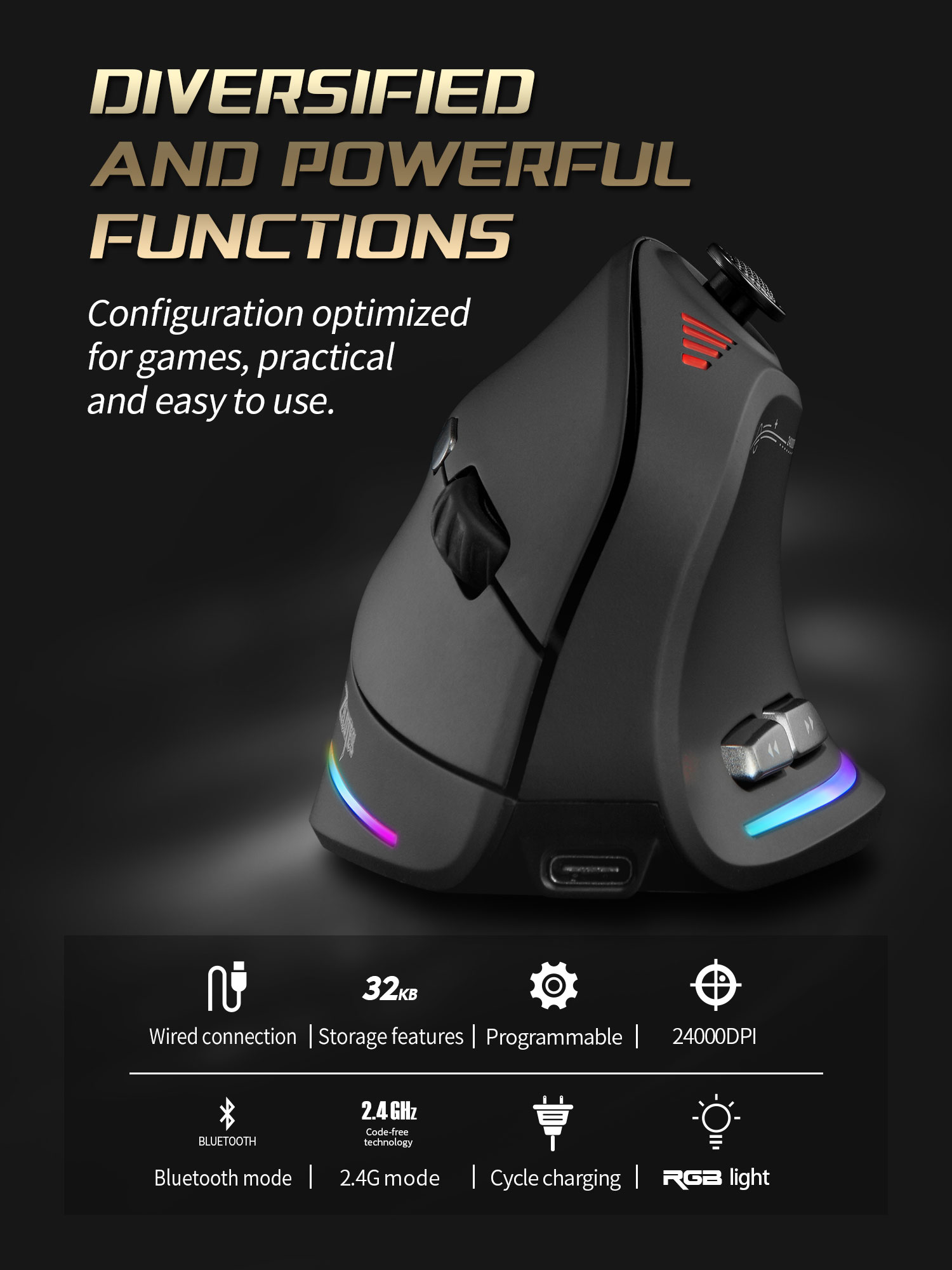 Jomaa Controllo mouse vertical - Gaming Accessories Tablet recensione e prezzo